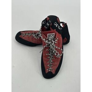 5.10 Five Ten Stealth C4 Red Suede Lace Up Climbing Shoes Men's Size 11.5